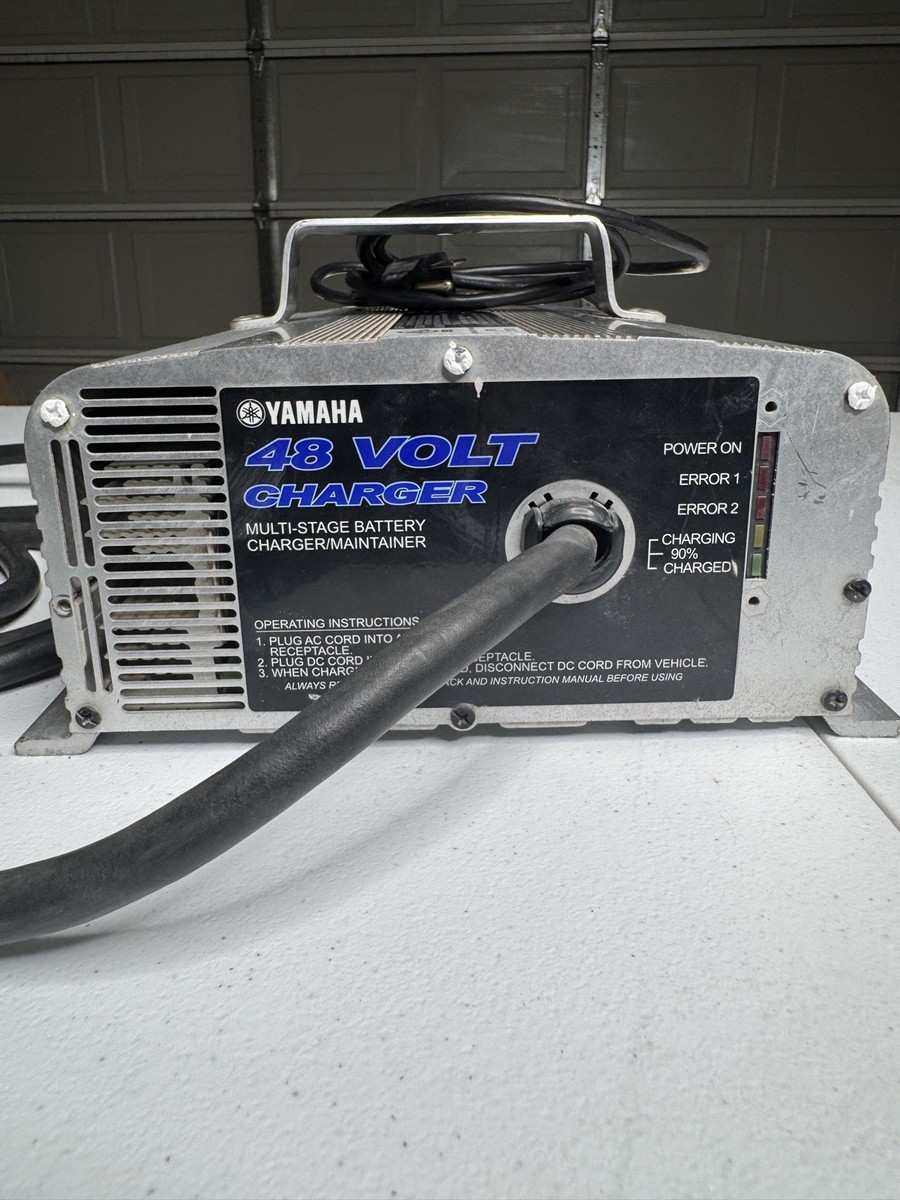 Yamaha OEM 48 Volt Golf Cart Charger - 3 Point Connector JW2-H2107