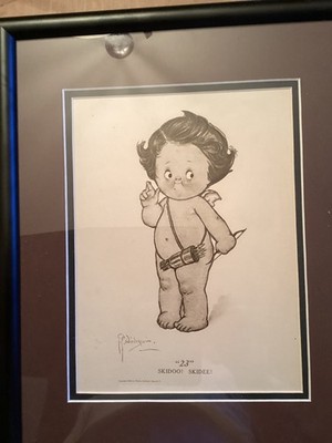 GG Wiederseim 23 Skidoo Skidee Cherub Cupid Cartoon Print 1906 Scribners & sons