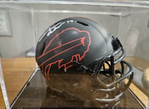 Josh Allen Autographed Buffalo Bills Signed Eclipse Mini Helmet READ!!!!!!