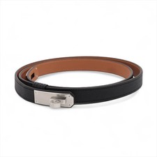Herm s Kelly18 K: 2025 Belt Veau Epsom Black