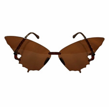Oversized brown butterfly sunglasses