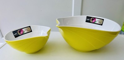 Zak Designs Stapelschale Set 25 cm & 18 cm UNBENUTZT ''Zwiebel Design'' Ausgießer