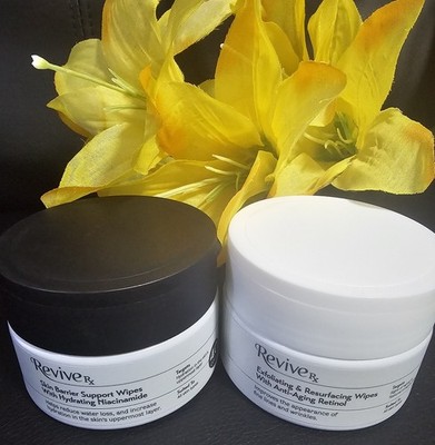 2 Revive RX Skin Barrier Support Wipes Hydrating Niacinamide & Exfoliating Anit