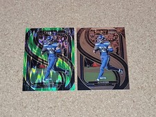 2024 Select AJ Barner Premier Neon Green Prizm Shock #/499 + Base Card No. 103
