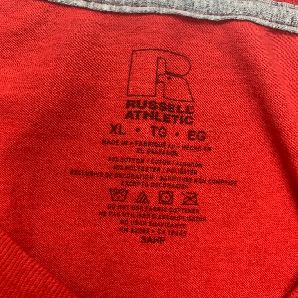 T-shirt Russell Athletic Rouge XL Sportswear Vintage TS007-SO - Photo 4/4