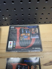 D (Panasonic 3DO, 1995) Horror Adventure DAMAGED BOX & CASE MINT DISCS