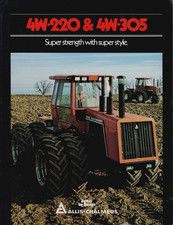 ALLIS-CHALMERS 4W-220 & 4W-305 TRACTORS 4 PAGE BROCHURE AED 828-8202