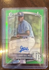 2025 Bowman - Chrome Autographs Gary Gill Hill #CPA-GG Green Lava /99 (AU, RC)
