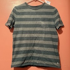 Gap Kids Boys TShirt XXL Double Extra Large 14-16 Green Striped Tee Shirt