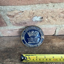 Royal Navy  brass plaque 50th anniversary rally Dartmouth 1997