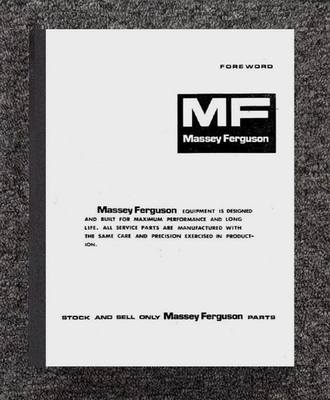 #ad 2500 FORKLIFT SERVICE PARTS MANUAL FITS MASSEY FERGUSON MF2500 3 CYL DIESEL MF $29.96