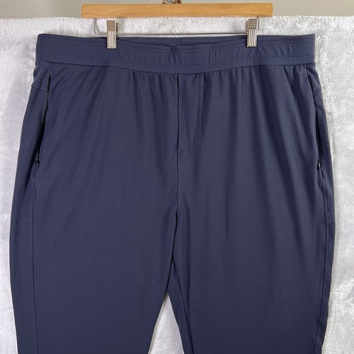 Public Rec Pants Mens 42x30 Blue/Grey All Day Every Day Sweat Jogger Drawstring - Picture 5 of 15