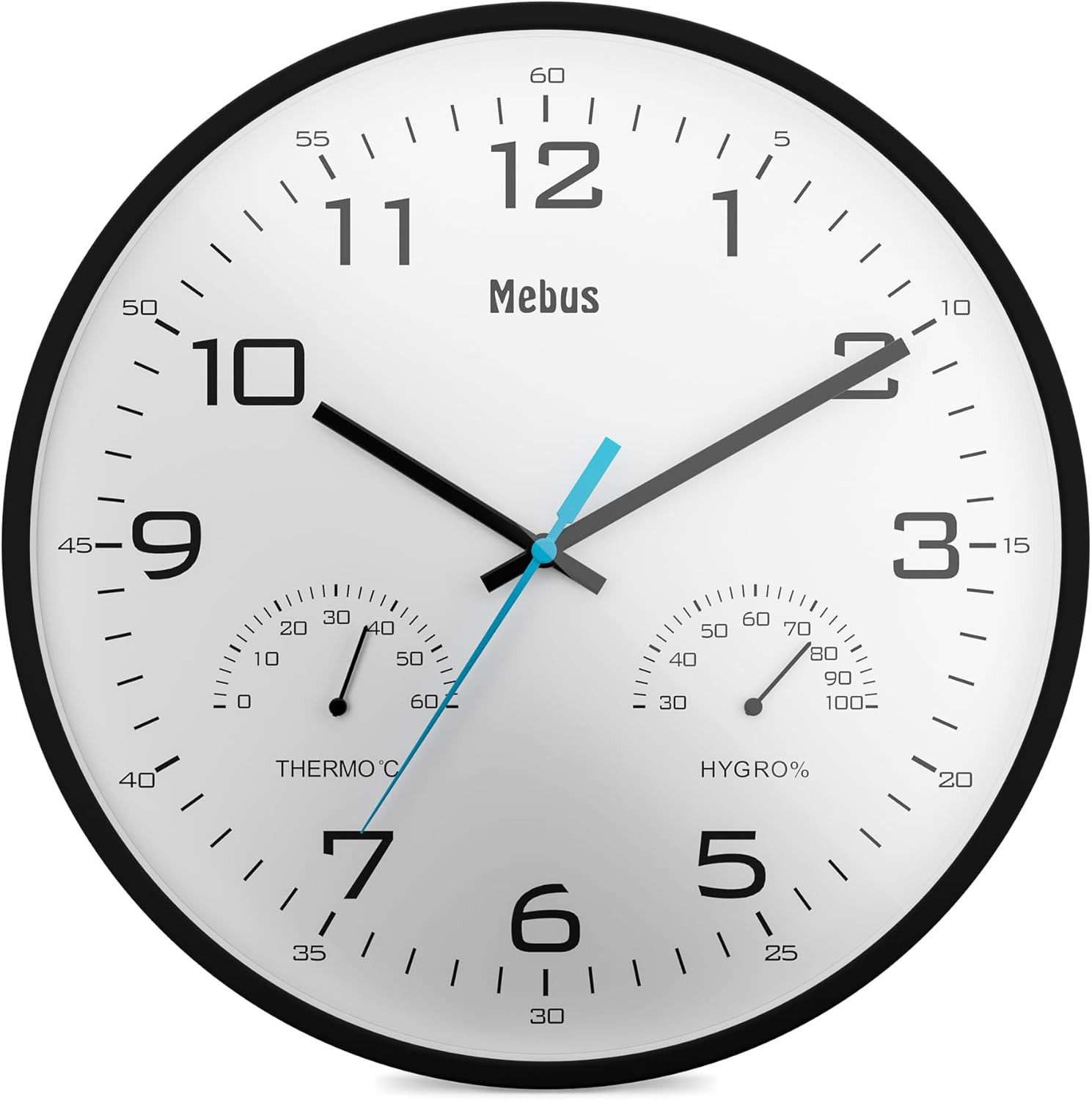 Orologio da Parete Analogico Design Minimal con Sensori Meteo