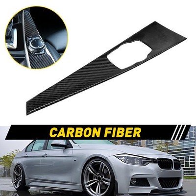 For BMW 3 4Series F30 F33 F34 F36 Real Carbon Fiber Multimedia Panel Cover EAAE