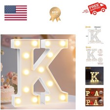 LED Marquee Letter Lights Sign, Light Up Alphabet Letter for Home Party Weddi...