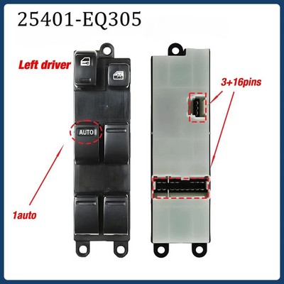 25401-EQ305 25401-AL500 For NISSAN X-Trail T30 1997-2017 Main Window Switch