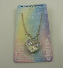 necklace Unicorn half heart BFF Best Friends 1 for each friend silver tone