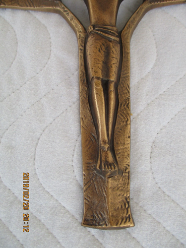 Bronzekreuz Relief Jesus am Kreuz 24,4cm x 17,3cm neuwertig - Bild 3 von 4