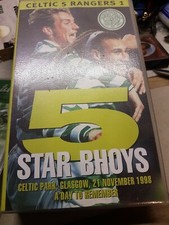 Celtic 5 Rangers 1 - 1998 Old Firm Derby Vhs Video Cassette - 5 Star Bhoys