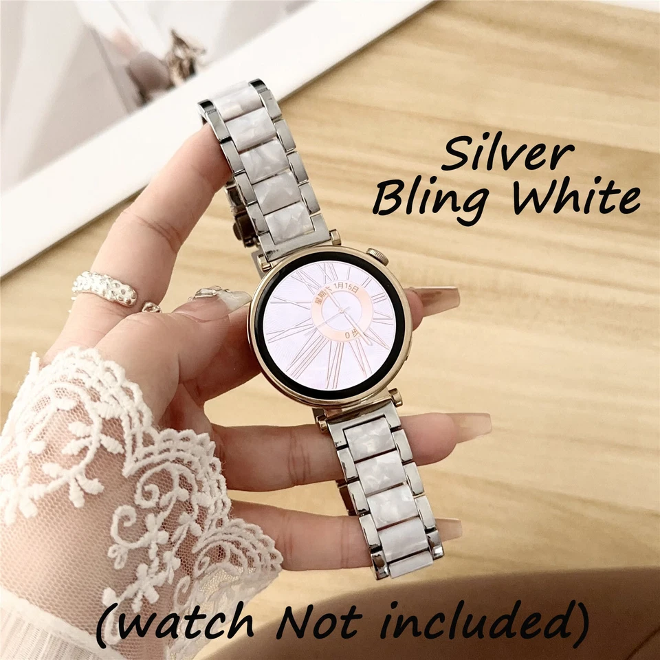 Cinturino Resina Bracciale 22mm 18mm 20mm Cinturino Orologio Acciaio Metallo Cinturino Orologio - Immagine 3 di 4