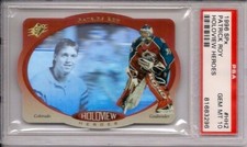 💎1996 SPx Holoview Heroes HOF G.O.A.T. Goalie Patrick Roy #HH2 PSA 10 💎POP 5💎