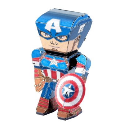 CAPTAIN AMERICA METAL EARTH LEGENDS:Metal Earth Fascinations 3d Stahl Modell Kit