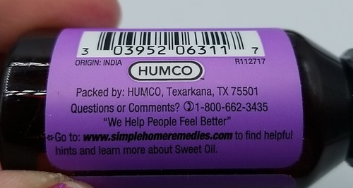Humco 100% Natural Sweet Oil Olive Oil 1 oz Each Made In USA - Picture 2 of 4