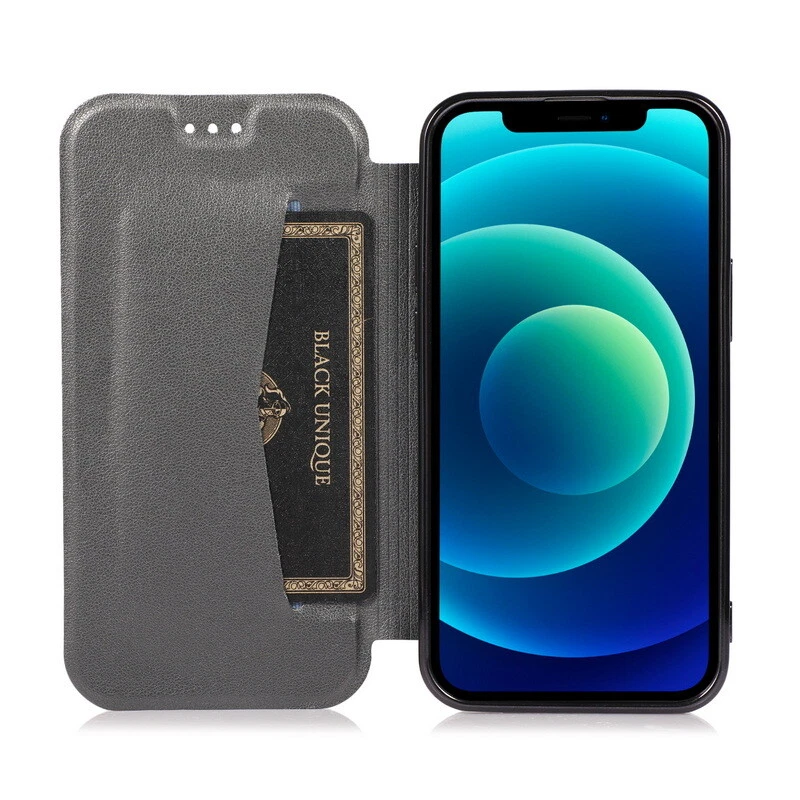 For iPhone 13 12 15 Pro Max Mini 11 14 Plus Flip Leather Wallet Clear Case Cover - Image 4 of 4