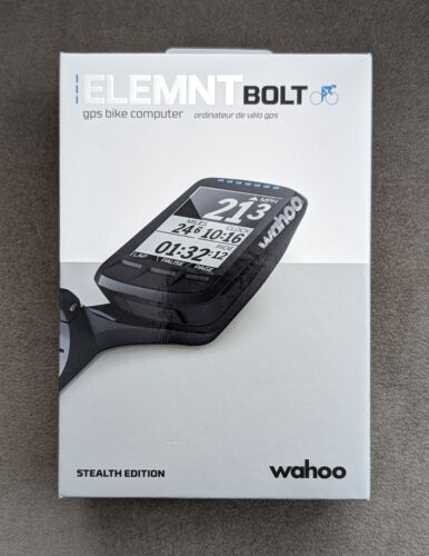 Ordinateur de vélo Wahoo Elemnt Bolt V1 - édition furtive  - Photo 1 sur 16
