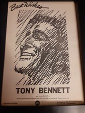 Tony Bennett Rare Original Columbia  Records Promo Poster Ad Framed!
