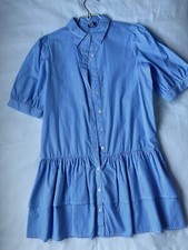 Blue And White Stripe Shirt Dress