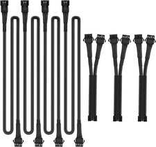Nilight 4PCS 4 Pin RGB Motorcycles Light Extension Wire 2 Years Warranty