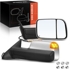 2pcs Power Mirror W Heated Turn Signal Puddle Light For Ram 150025003500 2pcs Power Mirror W Heated Turn Signal Puddle Light For Ram 150025003500