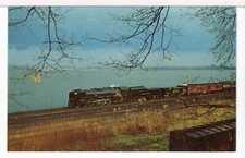 Reading 2102 Dressed as D&H 302 at Port Henry NY with a Special in 1973 Postcard