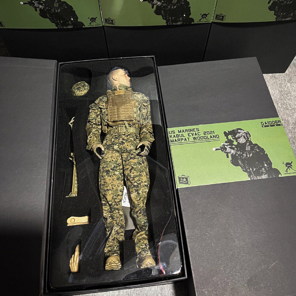 EASY SIMPLE US MARINES KABUL EVAC 2021 MARPAT WOODLAND 1/6 EASY SIMPLE US MARINES KABUL EVAC 2021 MARPAT WOODLAND 1/6