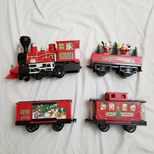 Mickey Mouse Holiday Express Train Set Series 1 Replacement Cars Engine 4 Lot