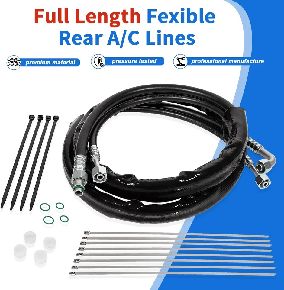 Juego de línea de aire acondicionado auxiliar trasero C4677 para Dodge Grand Caravan/Caravana Chrysler Town Foto 3 de 4