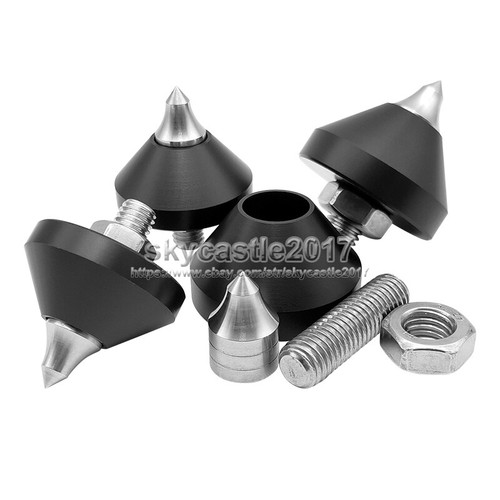 4 pz M6/M8/M10 316L altoparlante inox cuscinetto a spillo supporto isolamento cono piedi chiodo - Foto 5 di 14