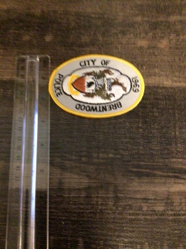Brentwood Tennessee Police Shoulder Patch