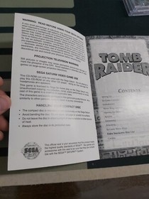 Sega Saturn Tomb Raider Booklet Only