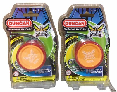 2pk Duncan Toys Butterfly XT Yo-Yo with String Ball Bearing Axle & Plastic Body