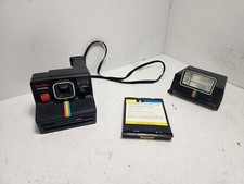 Vintage Rainbow Polaroid One Step Plus Land Camera W/ Q-Light
