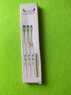 Dxebiz Nail Art Brushes Set 3tlg Neu 