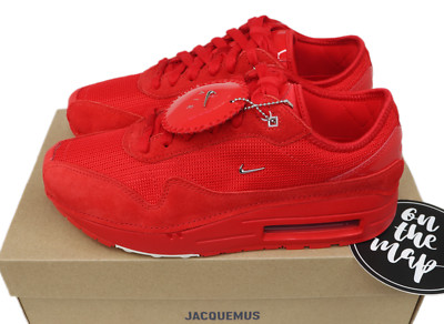 Nike x Jacquemus Air Max 1 SP Mystic Triple Red UK 4 5 6 7 8 9 US HM6690-600 Neu