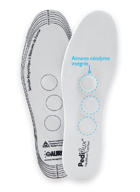 Semelles magnétiques Pediflux Auris à mémoire de forme taille 41