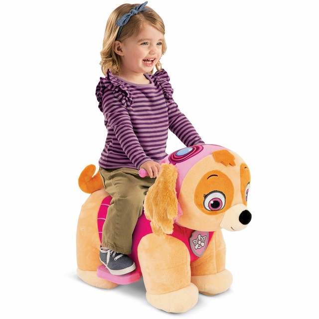 paw patrol plush ride on marshall