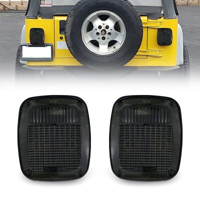 Usr Depo 9706 Tj Tail Lights All Smoke Lens Plug And Play Rear Tail Lamps Set l