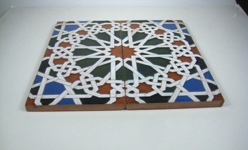 2 Spanish Ceramic Tiles Mensaque Rodriguez Y Cia Sevilla 11 X 11 in Decorative M - Picture 13 of 14