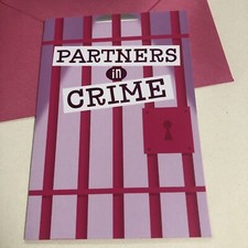 Birthday Partners In Crime Sister Daughter Niece 5  x7  Hallmark Greeting Card
