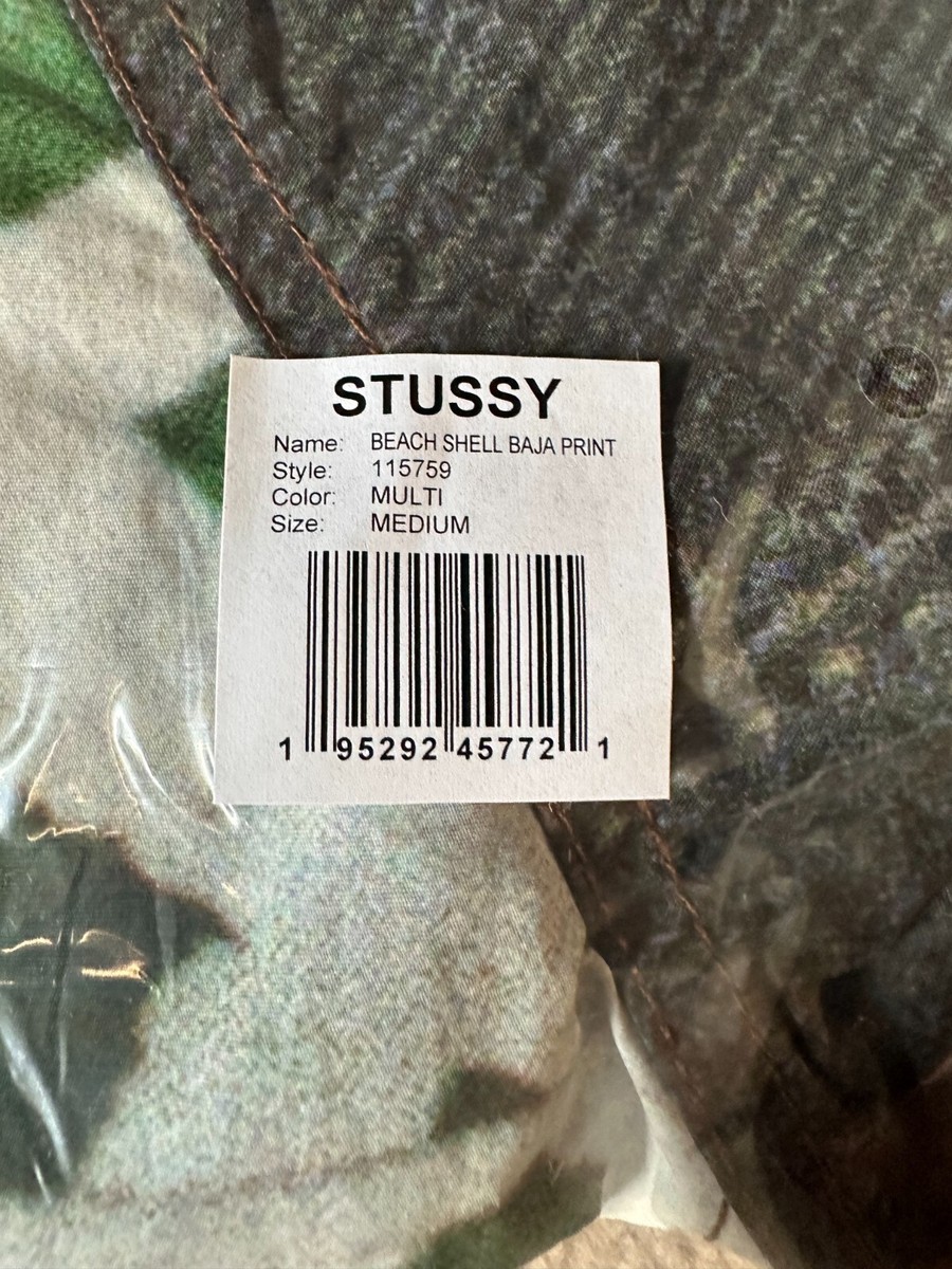 Stussy Beach Shell Baja Print Size MED SOLD OUT | eBay Stussy Beach Shell Baja Print Size MED SOLD OUT | eBay